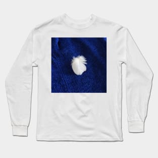 Fluff on Blue Long Sleeve T-Shirt